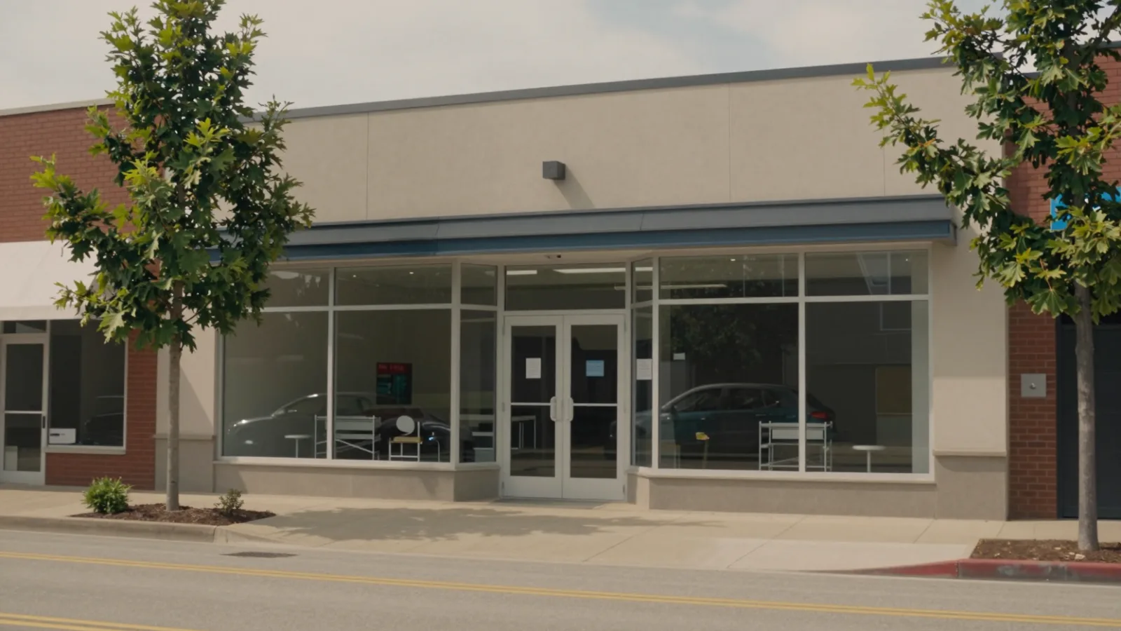 A traditional bank branch on a town main street