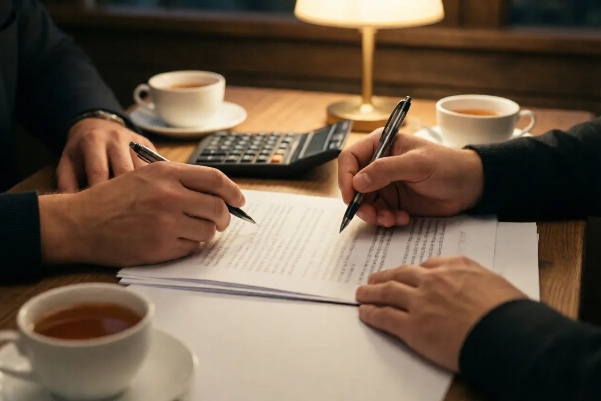 A couple working out how much life insurance they need