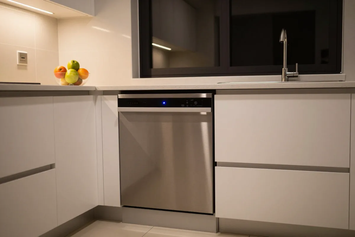 Running the dishwasher at night during off-peak hours