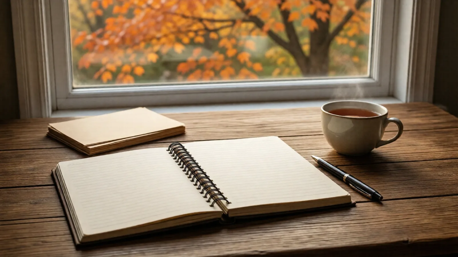 Comparing health plans at a desk during fall open enrollment