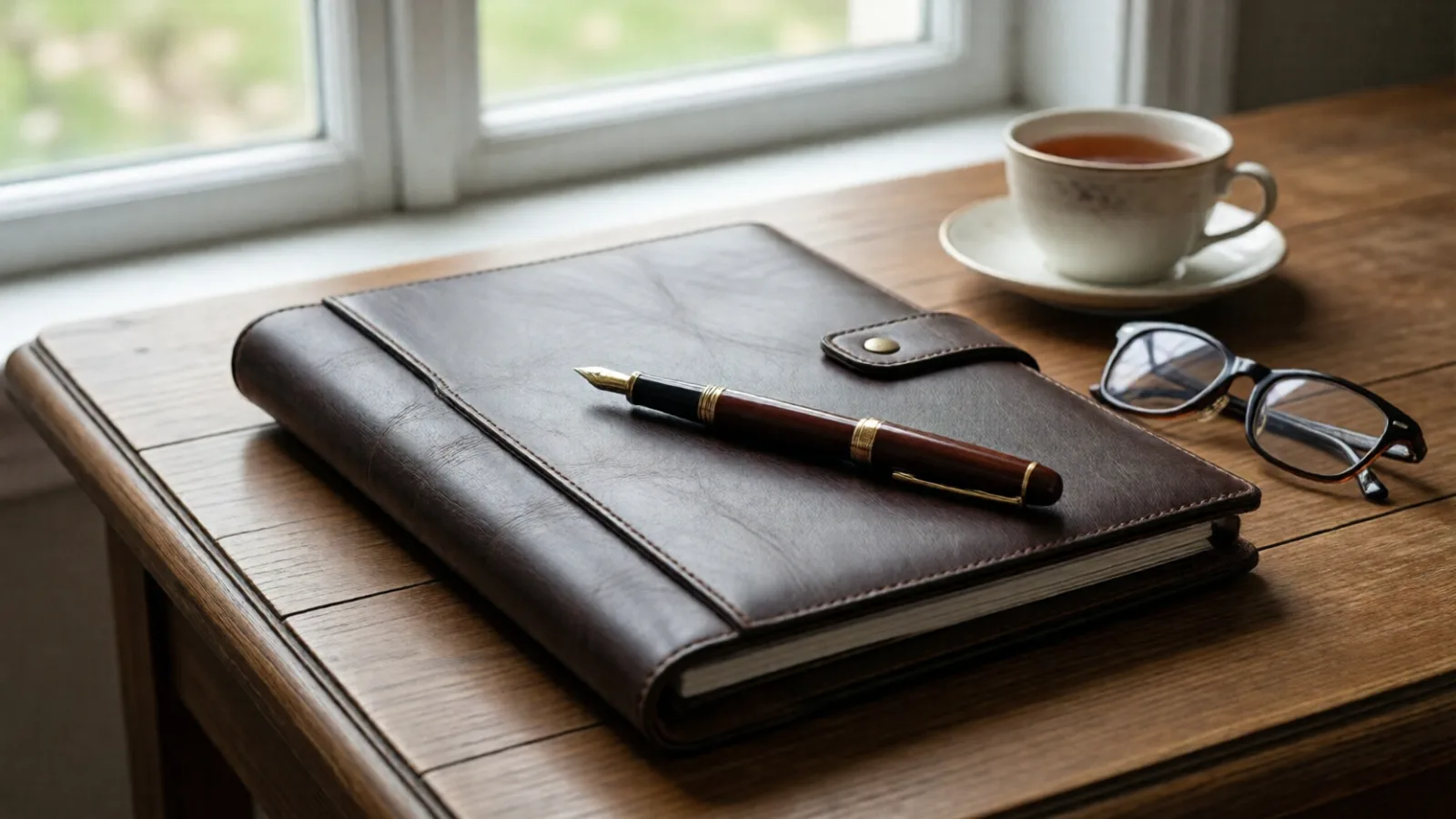 A pen and document folder, ready to sign a will